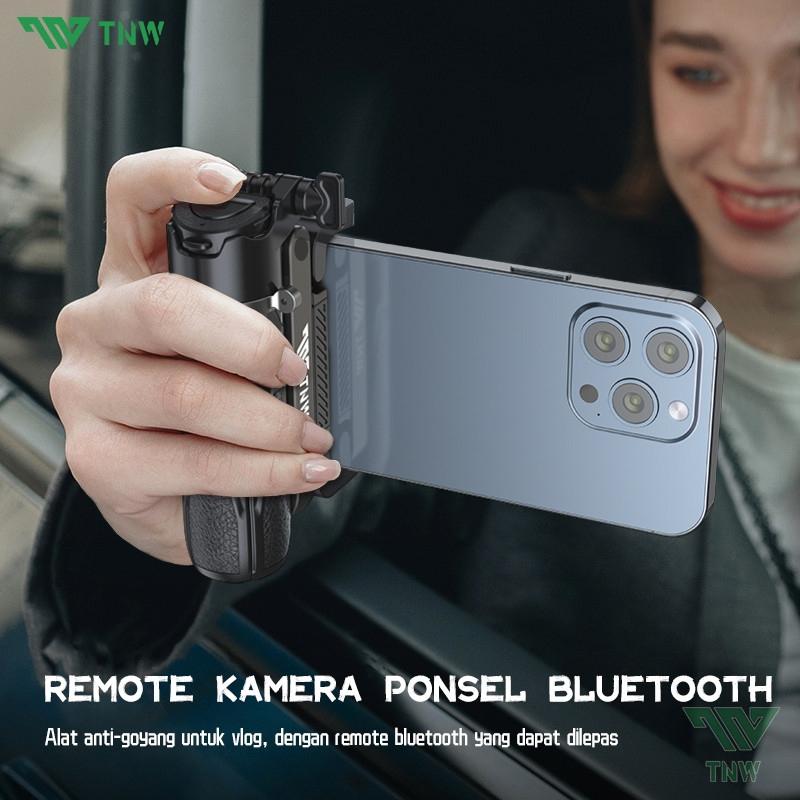 TNW T26 Mini Selfie Stick 3 In 1 Extendable Grip Tripod Portable Tongsis Tripod Bluetooth Remote Control Dan Lampu Foto Video