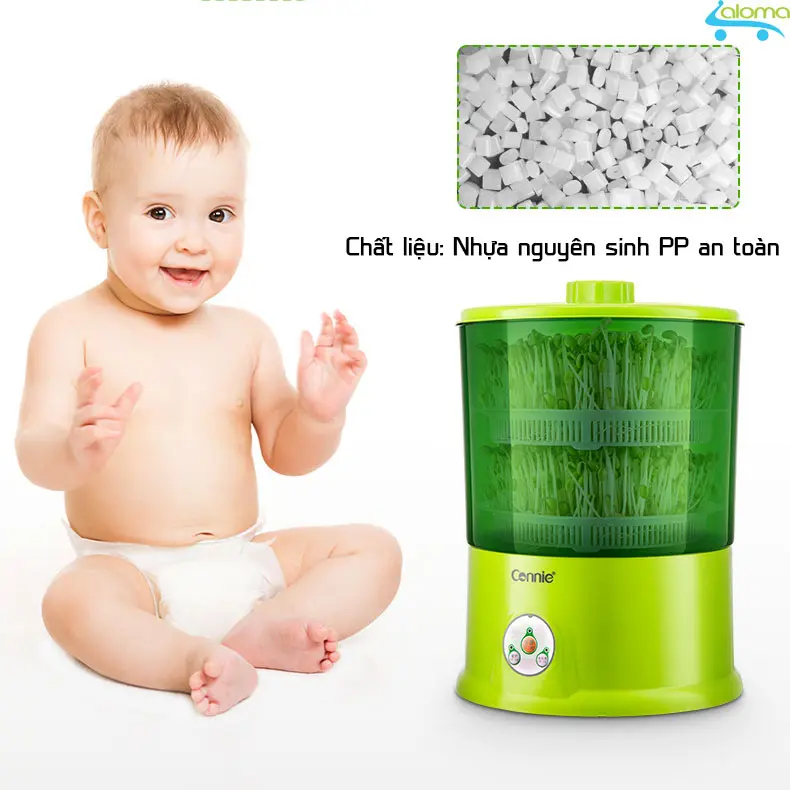 Máy Làm Giá Đỗ Tự Động ALOMA Connie A323B - Làm Được 2-3 kg, Bảo Hành 12 Tháng 2
