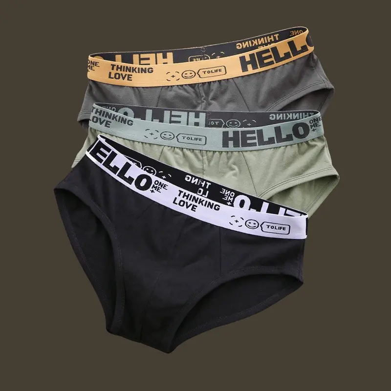Sét 3 quần sịp nam cotton quần xì nam co giãn đàn hồi kháng khuẩn - TG Hello Cotton Cotton Cotton Cotton 0