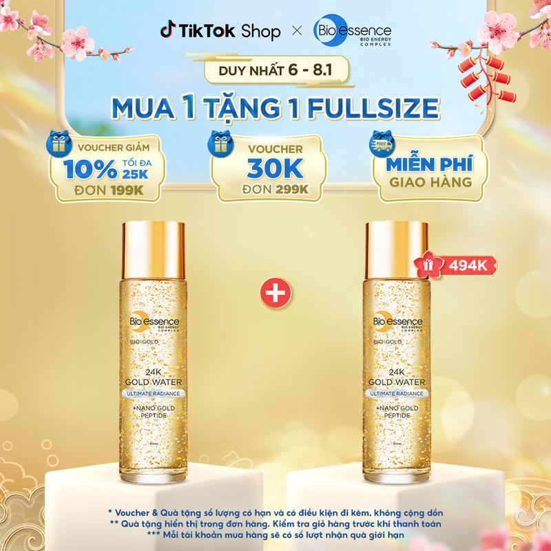Nước dưỡng Skincare Bio-essence Bio-Gold chiết xuất vàng sinh học 24K 150ml