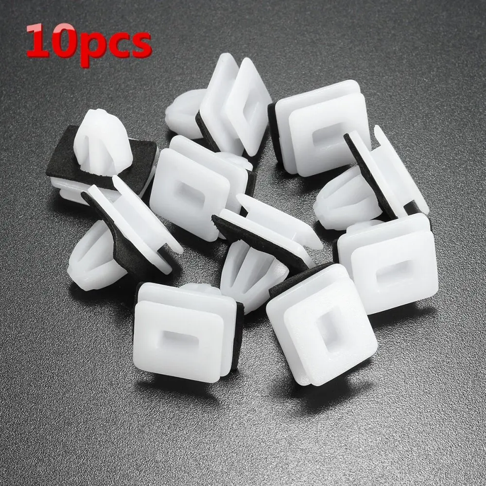10pcs Car Door Trim Panel Clips Sill Guard Side Skirt Nylon Fastener Retainer For Honda/Civic/CRV 91504-SP1-003 91504SP1003