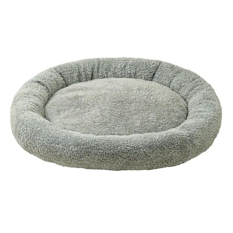 Arctic Flannel Round Cat Bed Warm Cat Bed Dog Bed Round Bed Wear-resistant Soft and Comfortable Mat Winter Supplies Pet Supplies 2