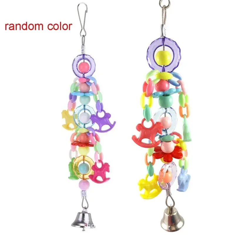 Đồ Chơi Chim, Đồ Chơi Vui Nhộn Cho Vẹt Đuôi Dài Cockatiel, Vẹt Đuôi Dài, Conure, Đồ Chơi Chuông Cắn Và Nhai, Làm Bằng Acrylic, Cầu Treo, Dây Leo Thích Hợp Cho Lồng, Đồ Chơi Xích Đu 4