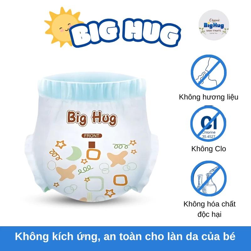 [COMBO 50- 100 MIẾNG] Tã/Bỉm quần Big Hug size M,L,XL,XXL,XXXL - siêu thấm, siêu mỏng, thoáng khí 3