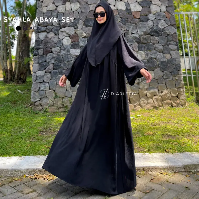 Syahla Abaya Set Bergo Airflow Viral By Diarletta 3