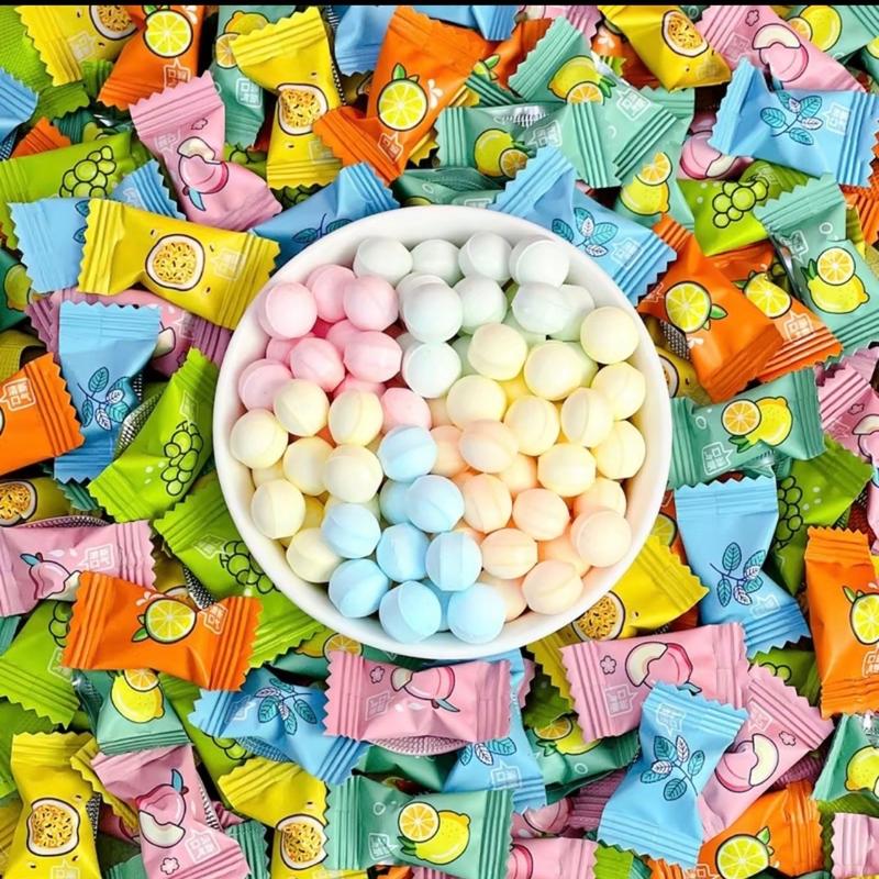  Kẹo xịn trái cây vitamin C không đường loại xịn thơm mát ngọt nhẹ- Đồ ăn vặt Thuỷ Béo   Candy  Food  Viên Kẹo  Thức Ăn  Snack keomix  nhieu kẹo  dứa bánh kẹo tết 2025 ngậm hoa quả hình tròn 