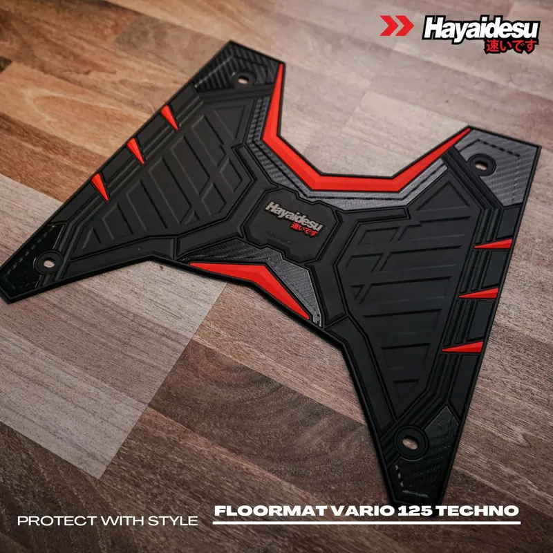 Hayaidesu Vario 125 Techno 2012-14 Karpet Motor Floor Mat - Premium Quality 5