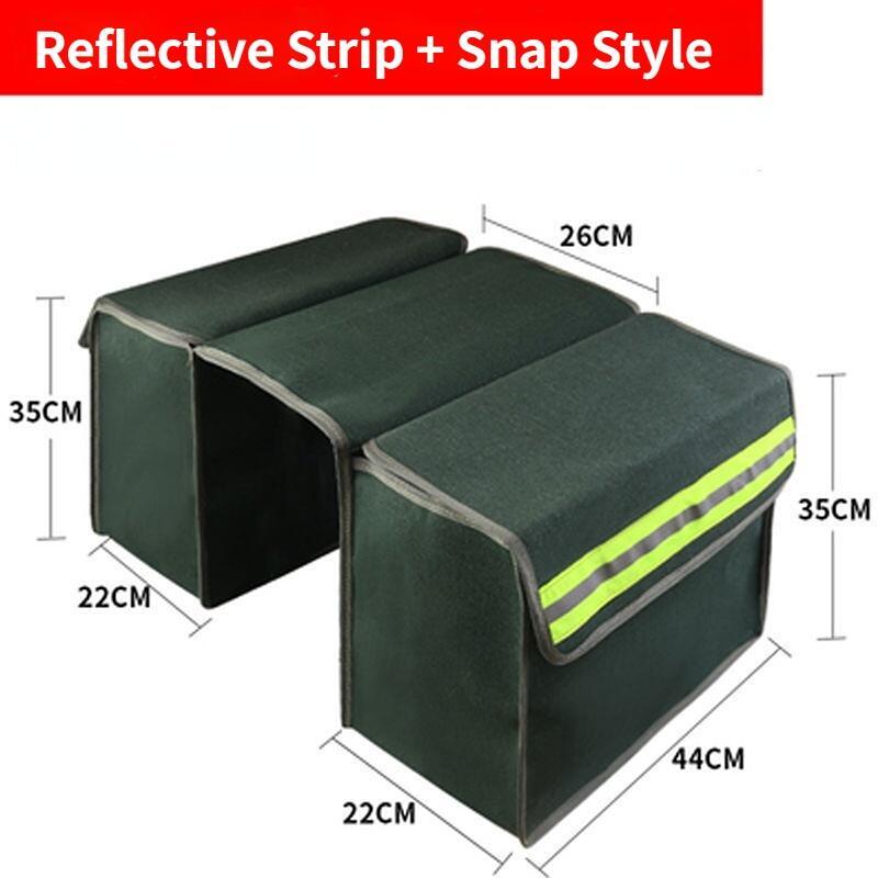 Túi Đựng đồ bằng Vải Bố, Dày, Thích hợp cho yên xe phía sau xe đạp và xe máy Sport Túi Thể Thao Bag 1pair Universal Bike Saddle Bag Hành lý Pannier Vải đơn giản Mũ bảo hiểm Vest Bag 5