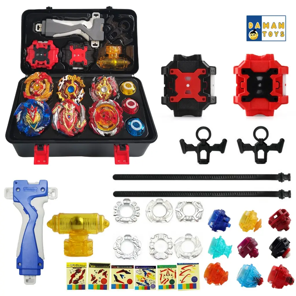 READY STOCK ✅ Gasing Beyblade Portable Box 8 In 1 Gasing Set