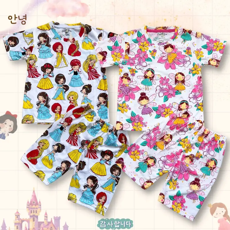 SETELAN FULLPRINT ANAK CEWEK CHIBI BAJU ANAK CEWEK SETELAN ANAK PEREMPUAN 7