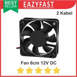 Fan 6cm 60mm 12v DC Kipas Mini Komputer PC CPU Case Casing Heatsink