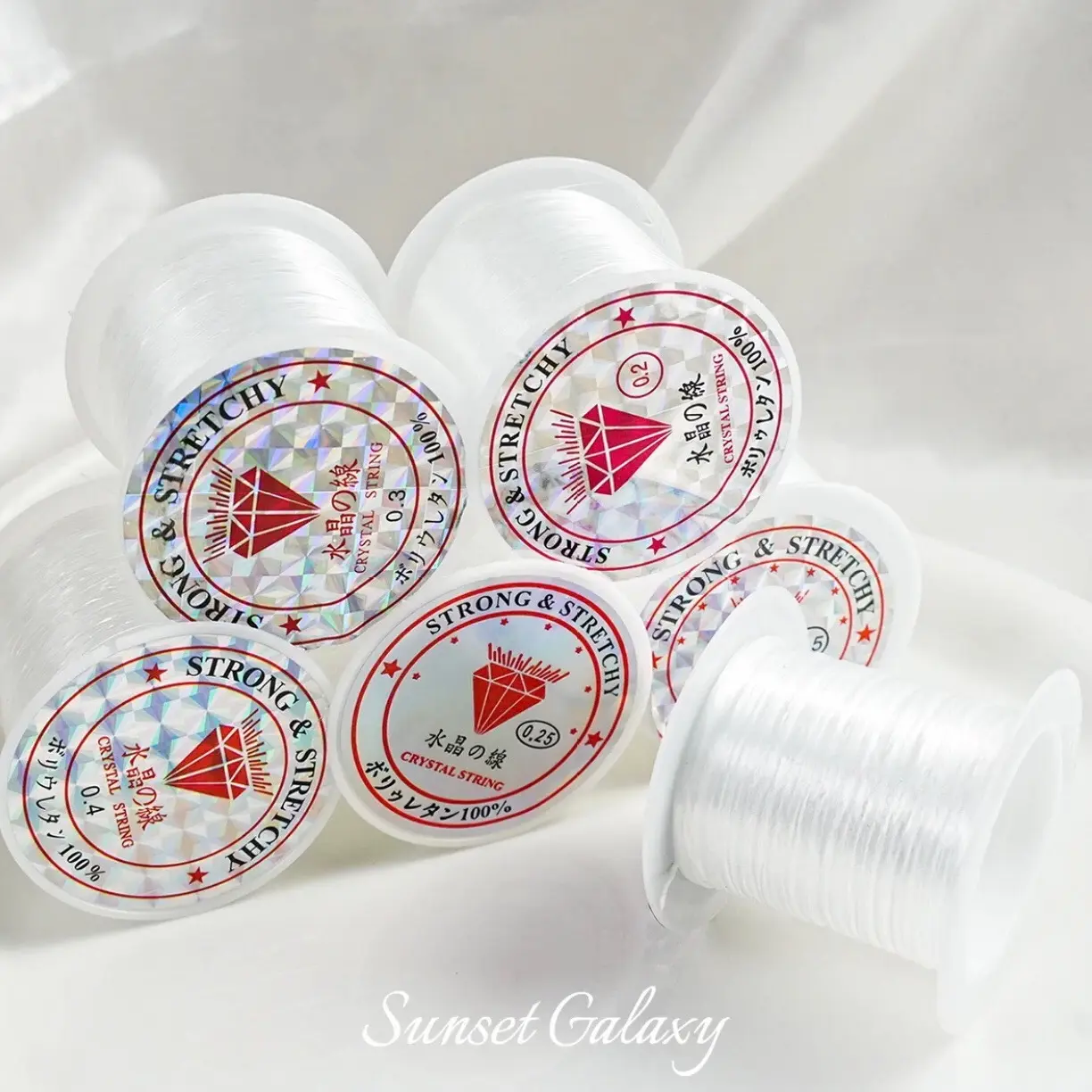 Dây thun lụa co giãn cực bền dùng làm xâu vòng tay handmade DIY