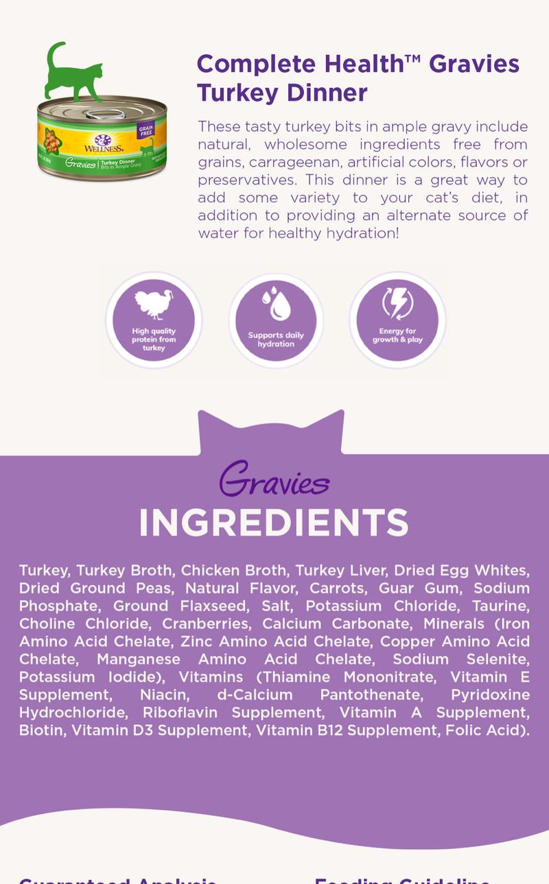 Product Introduction of Wellness Complete Health Gravies Wet Cat Food 3oz 4