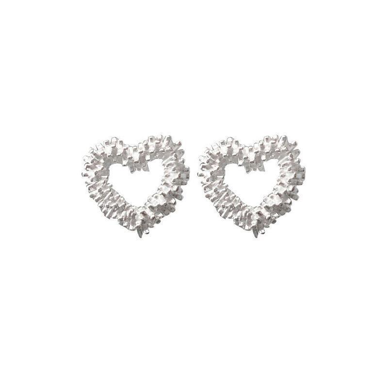 Product Introduction of Hollow Love Earrings Female Summer Light Luxury Small Sense of Temperament Earrings Daily Simple 7
