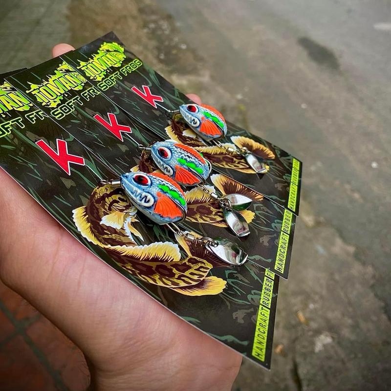 Nhái Hơi Răng Cưa Hàng Thái Lan Mini 3cm 6.5gam cần câu mồi tắc body nhái hơi f35