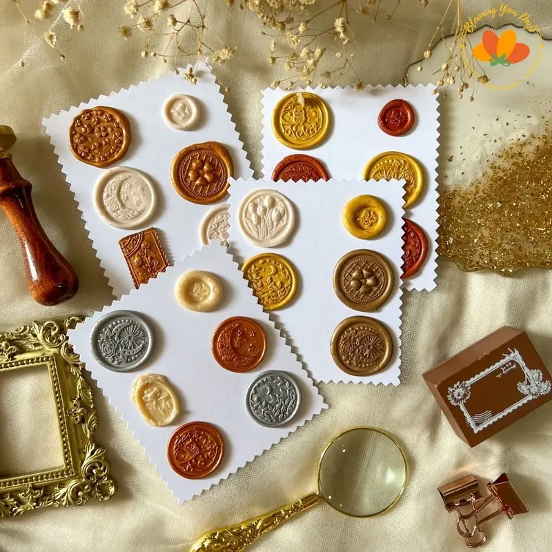 bloomingyourdays wax sealed lilin wax seal journal scrapbook jurnal deco buku cat 4