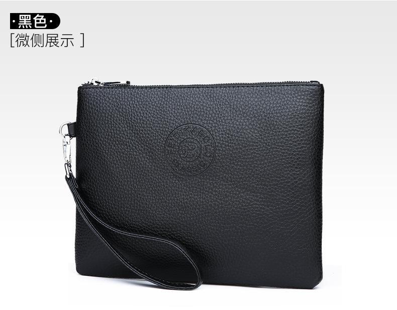 Product Introduction of Men's 2024 New Casual Men's Clutch Pu Soft Leather Men's Bag Mobile Phone Bag Large-Capacity Wallet 15