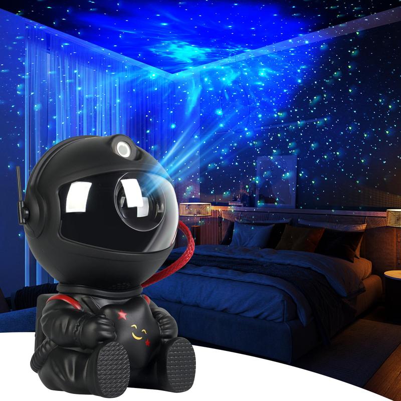 Cute Astronaut Design LED Projector Night Light, USB Powered Starry ...