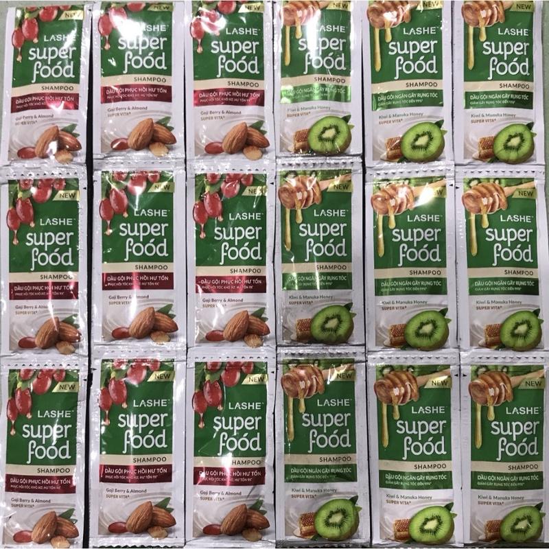 Dầu gội phục hồi tóc hư tổn Lashe super food dây 12 gói