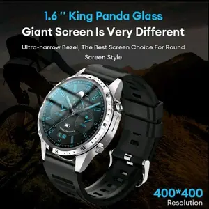 Aolon GT5 PRO Watch Smartwatch Jam Tangan Pintar Kontrol Lima Tombol Kompas Panggilan Bluetooth 100 Mode Olahraga Tahan Air IP67 Denyut Jantung Oksigen Darah - Silver