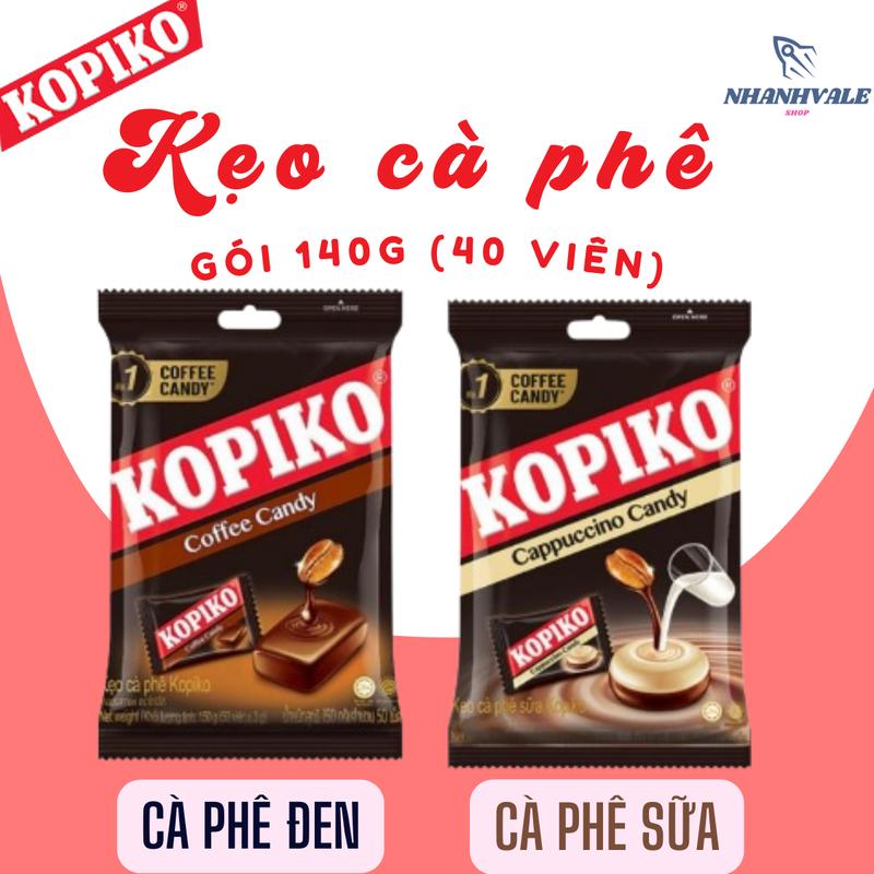Kẹo cà phê KOPIKO 140g (~40 viên) Snack Chua Ăn Vặt Food Candy Thức Ăn Socola Sô Cô La Viên Kẹo