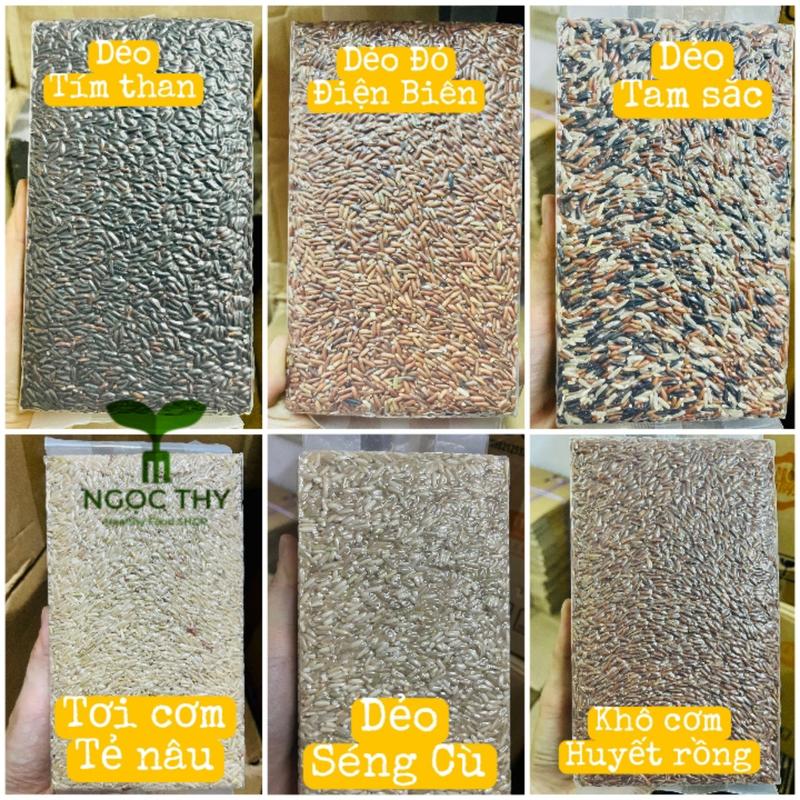 [Ngoc Thy NT Food] Gạo lứt đỏ/tím than/trắng nguyên cám ăn eatclean thưc dưỡng healthy dành cho người tiểu đường gói 1kg