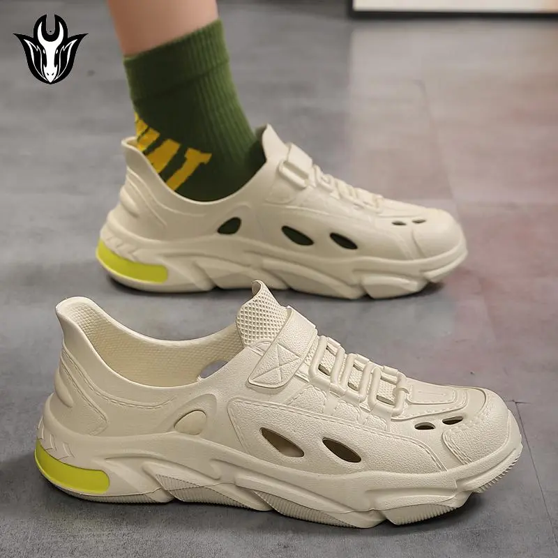 Baotou nam, EVA nhẹ nam, giày đi biển, giày đi bộ, thoáng khí chống trơn trượt chịu mài mòn giày sandal 4