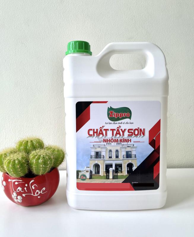  chất tẩy sơn nhôn kính  zippro can 5L Làm Sạch Sơn nước  Keo dính trên Cửa nhôm  Cửa nhựa  Kính ,Inox  Gỗ  Sàn gạch  Sàn đá.. 