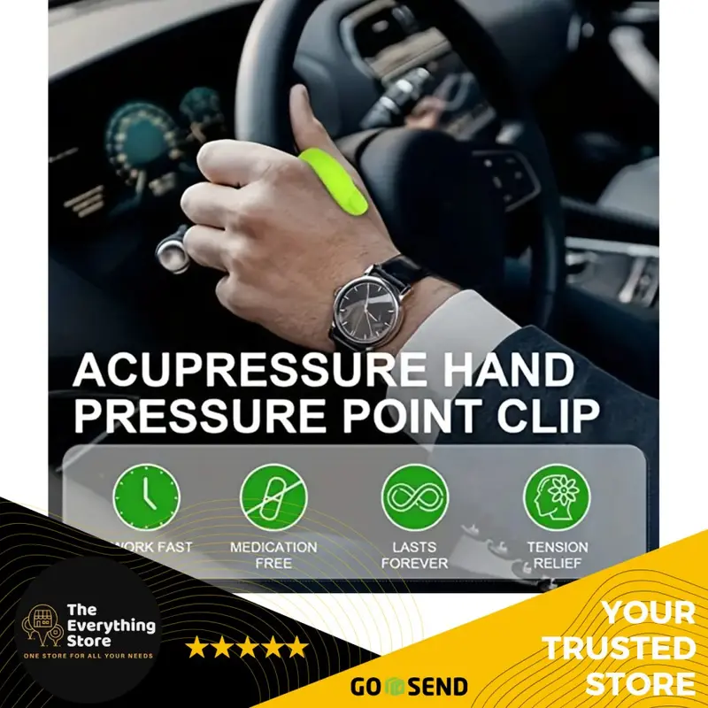Fingering Relax Magnet Alat Pijat Akupresur Tangan & Jari Acupoint Massage Clip 5cm | Pijat Refleksi Titik Hukou | Portable, Hilangkan Pegal & Sakit Kepala 0