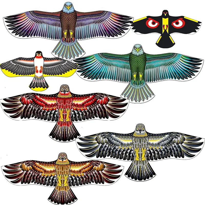 Artificial Eagle Kite Cartoon Large Eagle Kite Flying Line Bendy Toy Developing Parent-child Children Outdoor Kid Toys