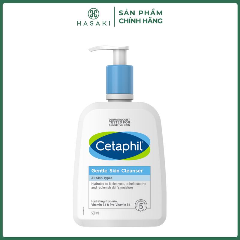 Sữa Rửa Mặt Cetaphil Dịu Nhẹ Cho Da Nhạy Cảm 500ml Mới | HASAKI BEAUTY