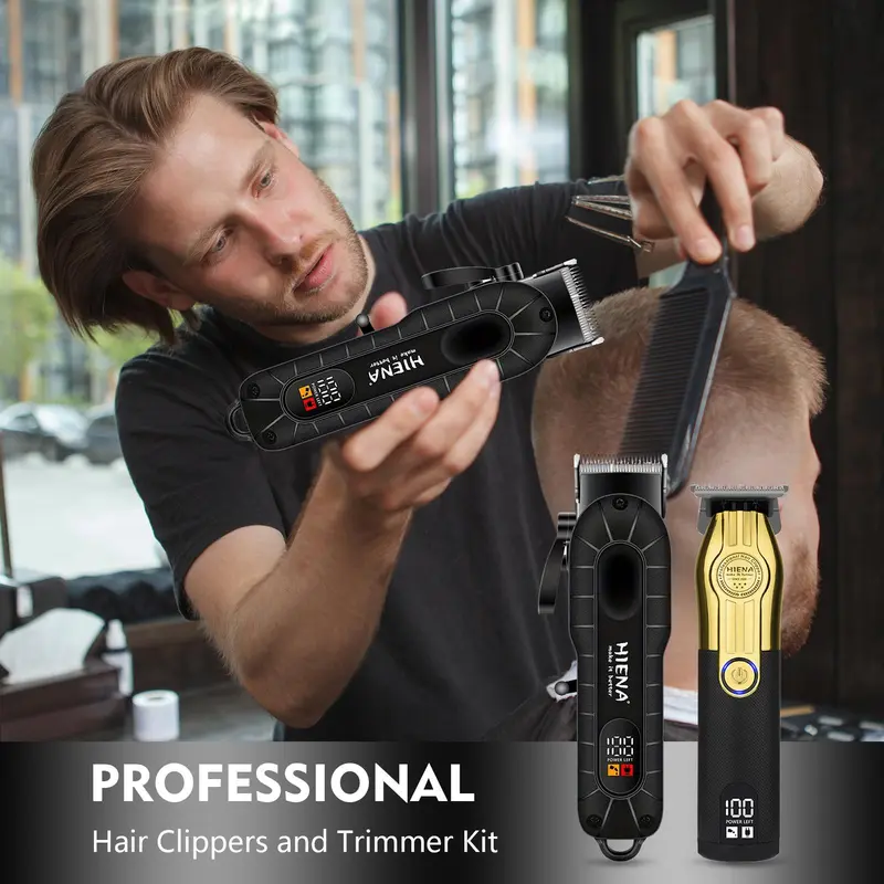 Professional Cordless Hair Clipper Set, 1 Box Men's USB Charging Hair Clipper and Trimmer Set, Beard Trimmer, Great Gift for Men 3