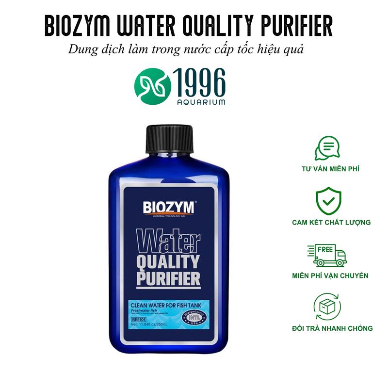 Sản phẩm làm trong nước bể cá - Biozym Water Quality Purifier - xử lý bụi mịn, kết tủa bụi li ti làm trong nước bể cá