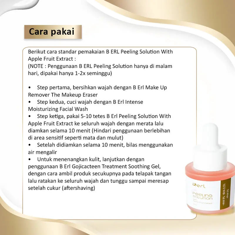 B ERL Cosmetics Peeling Solution WithAppel 5