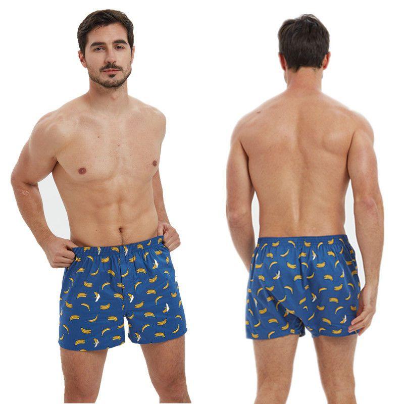Cotton Cartoon Aro Pants Men's Cotton Loose Large Underwear Twin Smoke Pass Short Sleep Pants Home Shorts One Piece 3