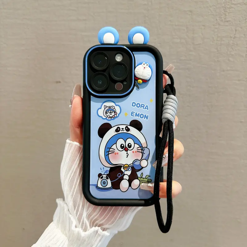 iPhone Spark Case   Compatible For iPhone 11 XR 15 13 14 12 Pro Max 7 8 Plus X Xs Max Ponsel Silikon 3750 panda Doraemon case Cover Casing Silicone 0