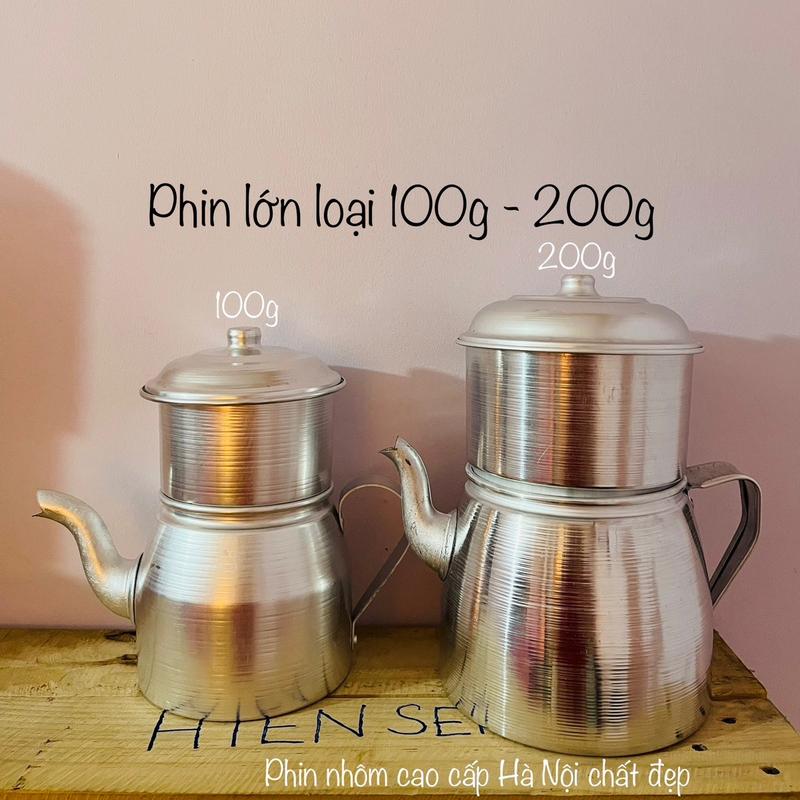 Phin cafe phin nhôm to phin pha cà phê cỡ lớn 100gram - 200gram, chất liệu nhôm cao cấp quay