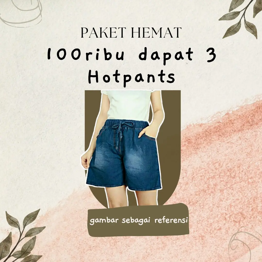 PAKET 3 CELANA HOTPANTS Jeans Cewek Wanita