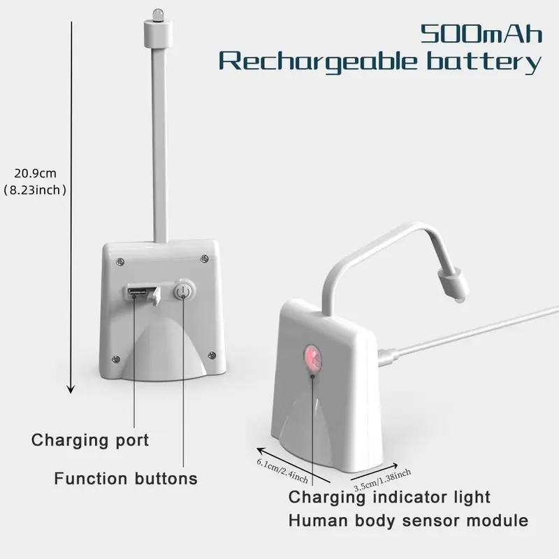 LED Motion Sensor Toilet Light, Toilet Lamp LED Night Light, Toilet Seat Light, Sensor LED Bathroom Night Lights, Indoor Lighting for Bathroom 1