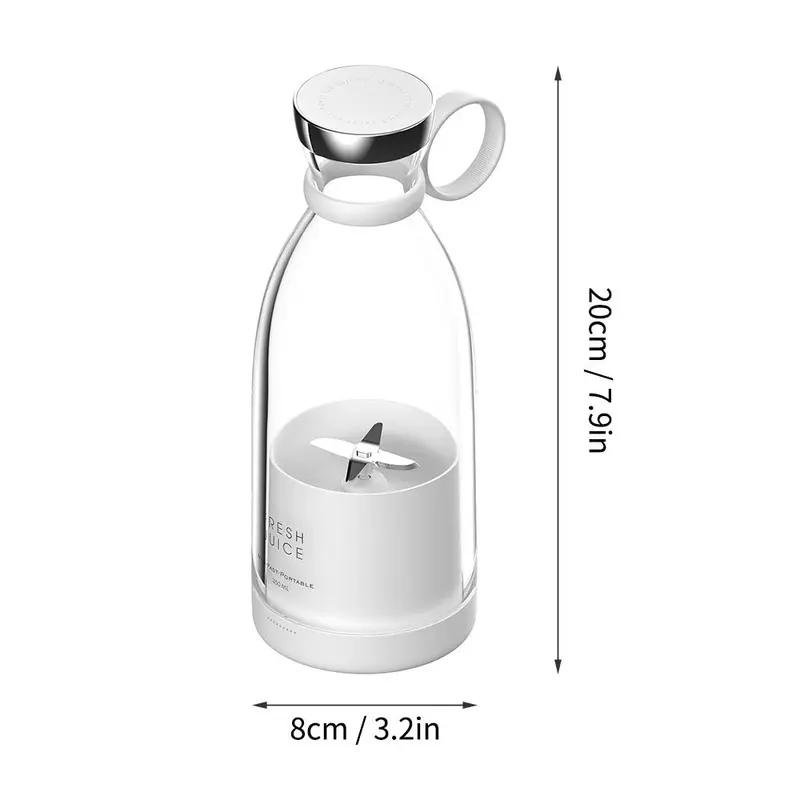 350ml Portable Electric Juicer, Multifunction Wireless Electric Juicer, Easy to Carry Juice Blender for Home, Office, and Travel 5