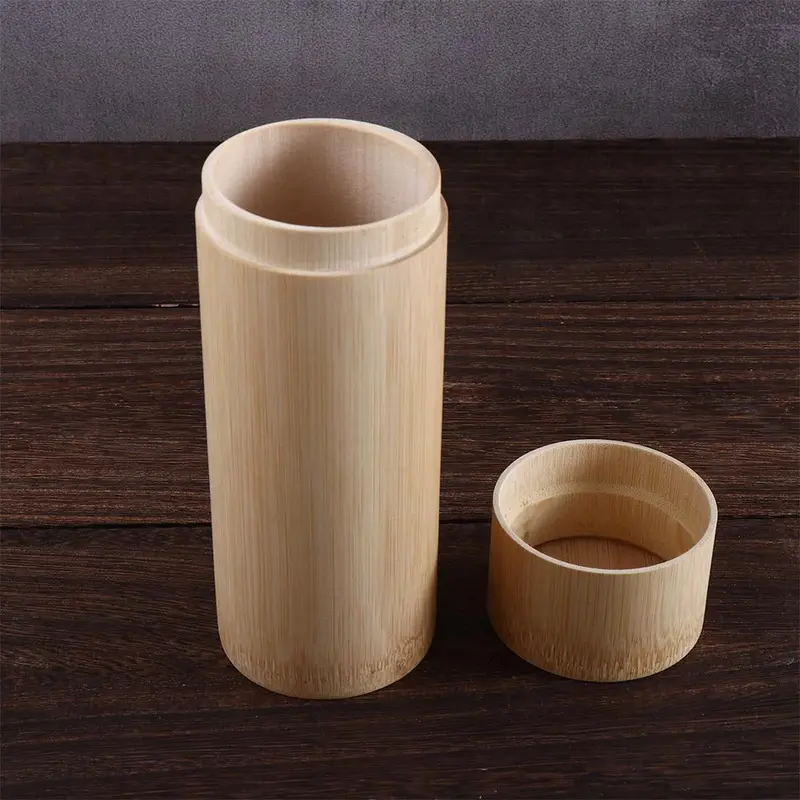 Hộp đựng lọ, Thủ Công tự nhiên, Thân Thiện với môi trường, Hộp đựng bằng tre, Hộp Sắp Xếp lon trà, Hộp đựng đồ 7