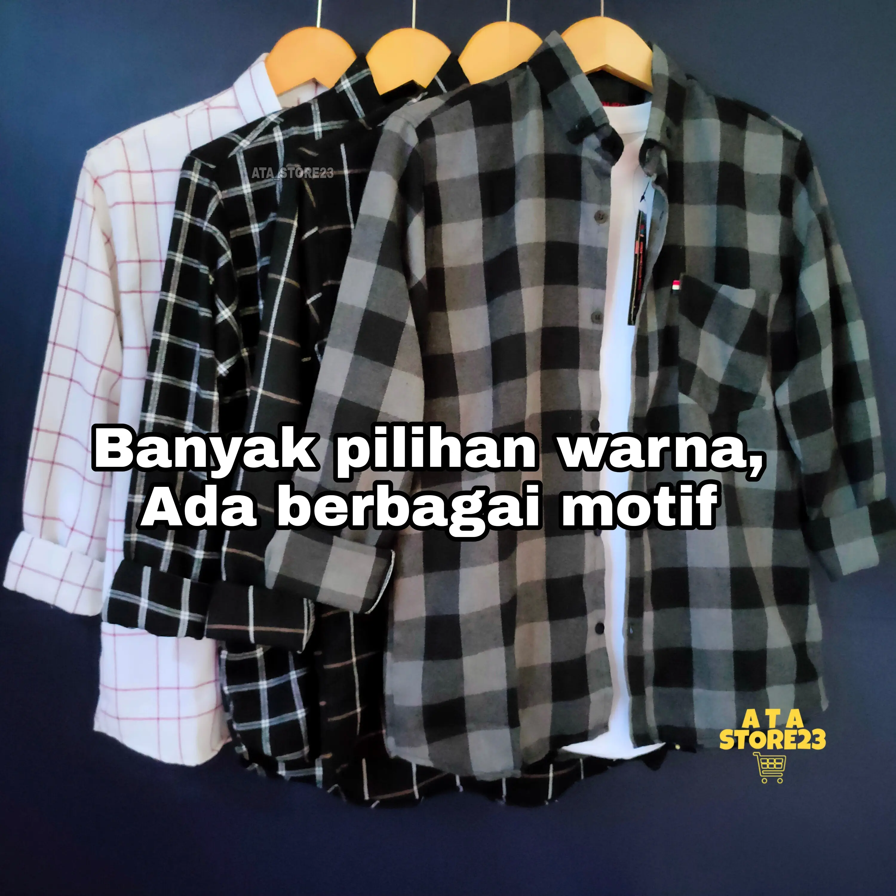 KEMEJA FLANEL PRIA WANITA LENGAN PANJANG BANYAK MOTIF DAN WARNA CASUAL DISTRO TERLARIS