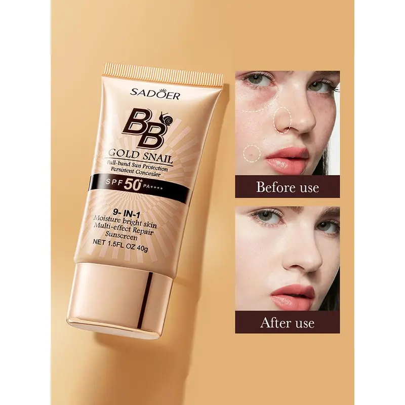 Kem Chống Nắng, SPF50, Kem Nền Che Khuyết Điểm, Kem Dưỡng Da Trong Suốt, Kem Khuôn BB, Thích Hợp Cho Mặt Và Cơ Thể, Chống Nắng Mặt Trời, Kem Dưỡng Ẩm Làm Trắng, Lâu Trôi 4