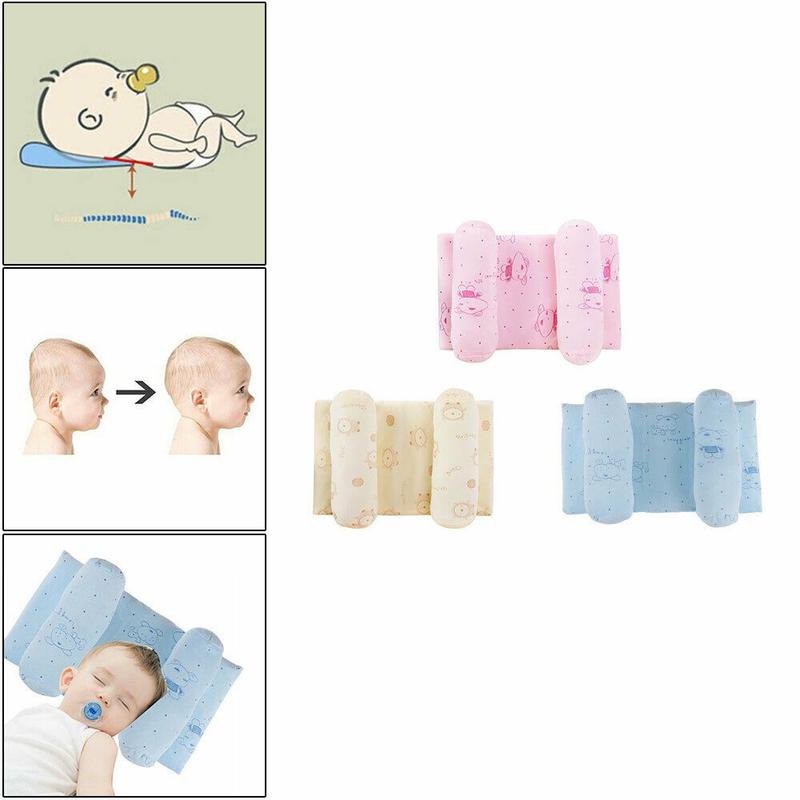 Product Introduction of New Sleeping Support Newborn Prevent Head Flat Positioner Baby Pillow Anti-Roll Cushion 10