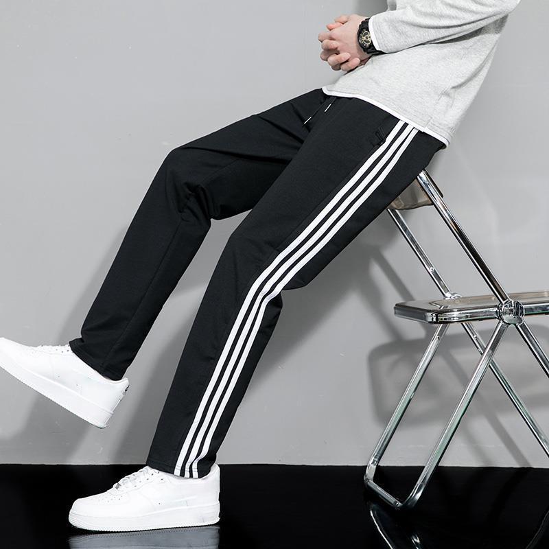 Quần Jogger Thể Thao Chất Vải Thun Poly Nam Nữ Quần Thun Dài 3 Sọc Thu Đông