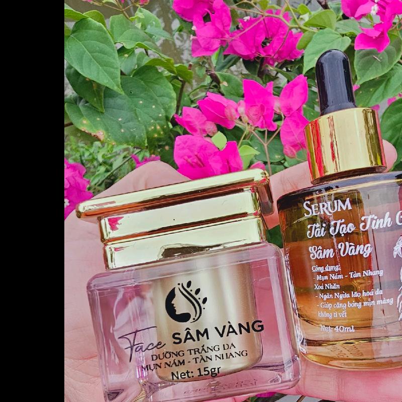 combo tinh chất sâm vàng kem sâm 15GR tất cả loại da