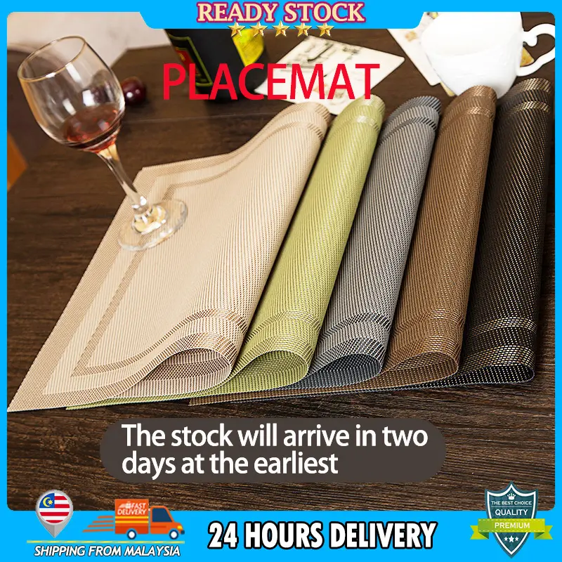 Dining table mat heat resistance table placemat washable non slip coaster tablemat waterproof stainproo