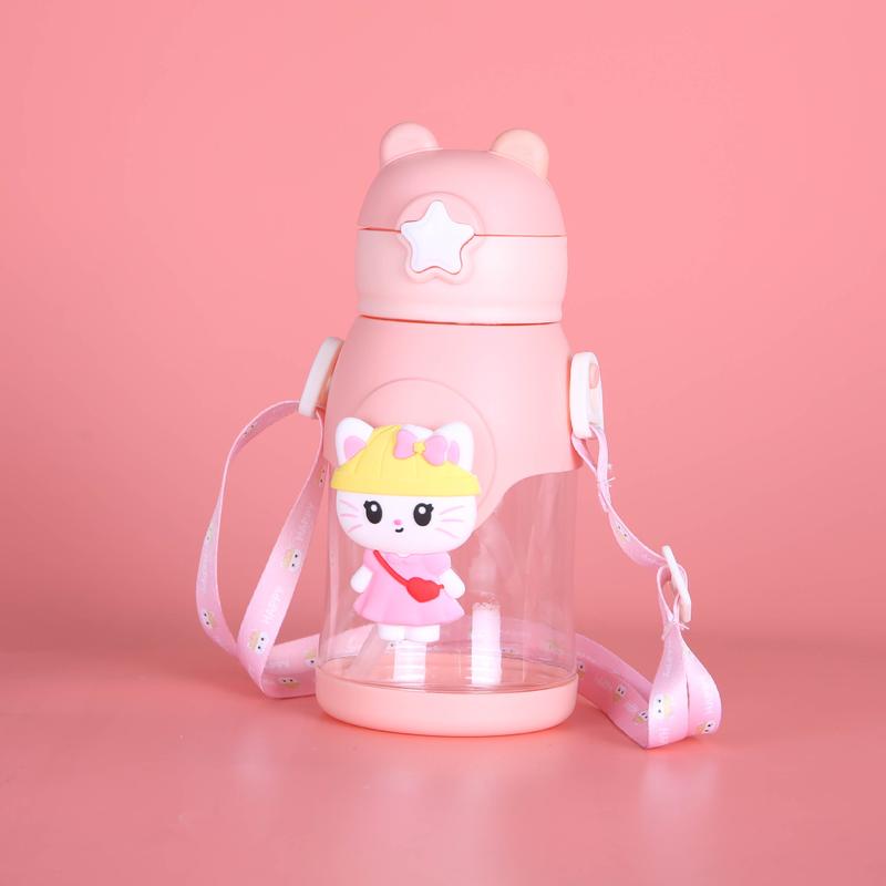 Bình Nước Melody, Kuromi, Kitty 600ml Đáng Yêu Bé Thích Mê 6