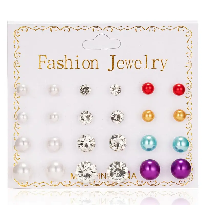 ⚡AG⚡ FA51 Anting SET Model Wanita Aksesoris Earrings 1
