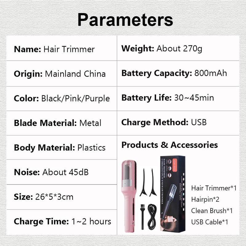 Automatic Electric Hair Trimmer, 1 Box Multifunctional Type-C Rechargeable Hair Trimmer, Hair Styling Tool, Hair Care & Styling Product, Comfort 6